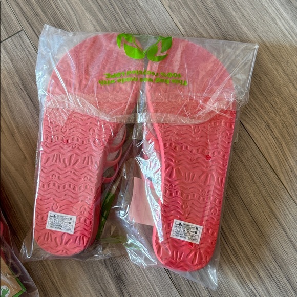 Sanuk Yoga Sandy II flip flops Pink orange coral Women's Sandals shoe size 7 - Picture 5 of 5